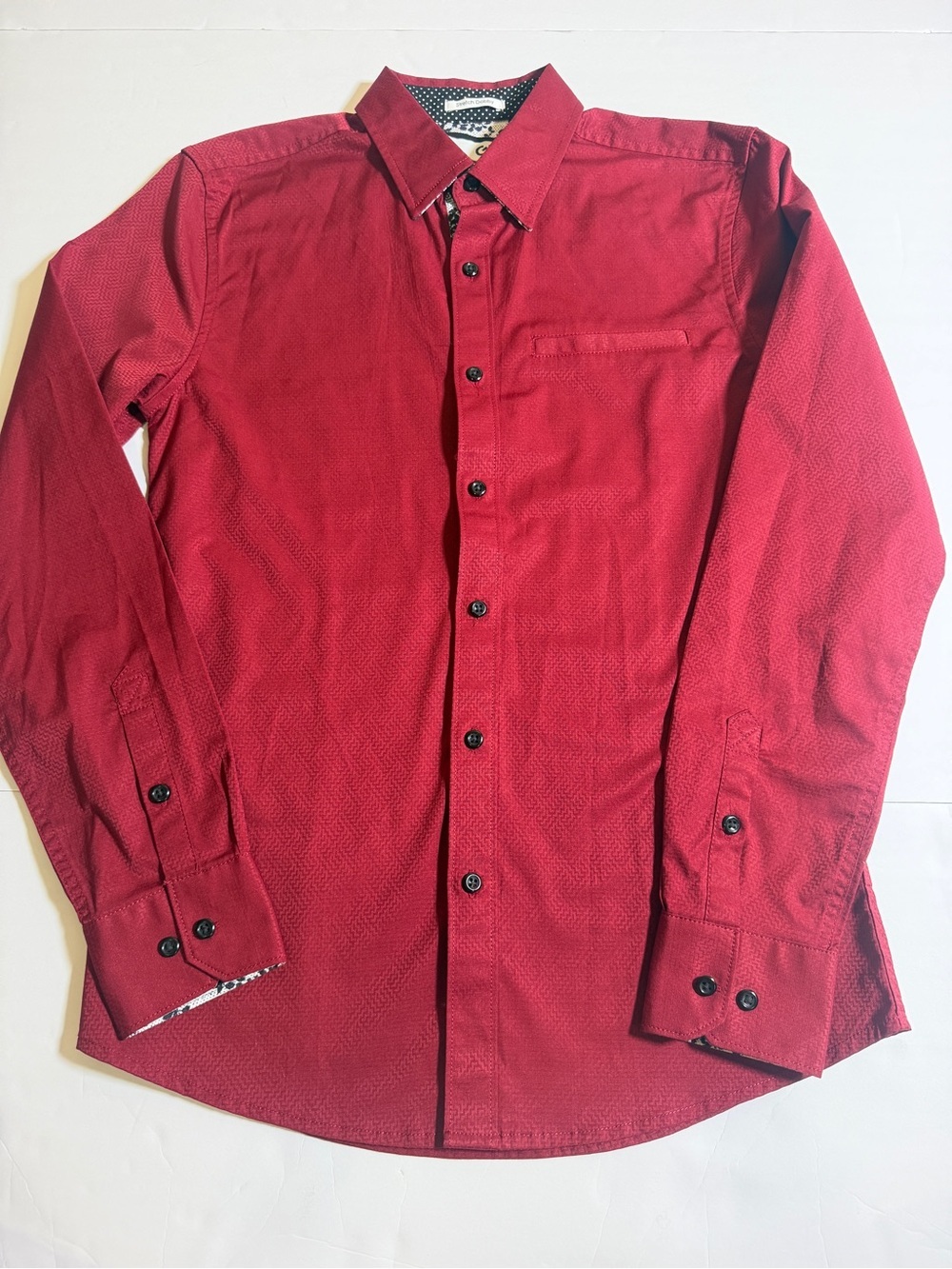GBG Los Angeles Red Long-Sleeve Dress Shirt